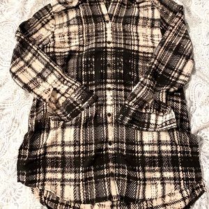 TOPSHOP - Plaid oversized Blouse